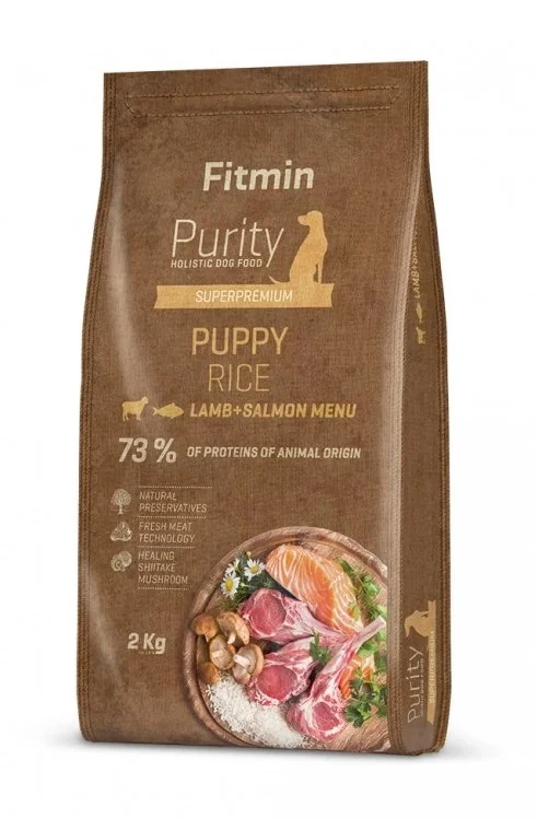 Fitmin Purity Puppy Rice Lamb&Salmon krmivo pro štěňata 2 kg