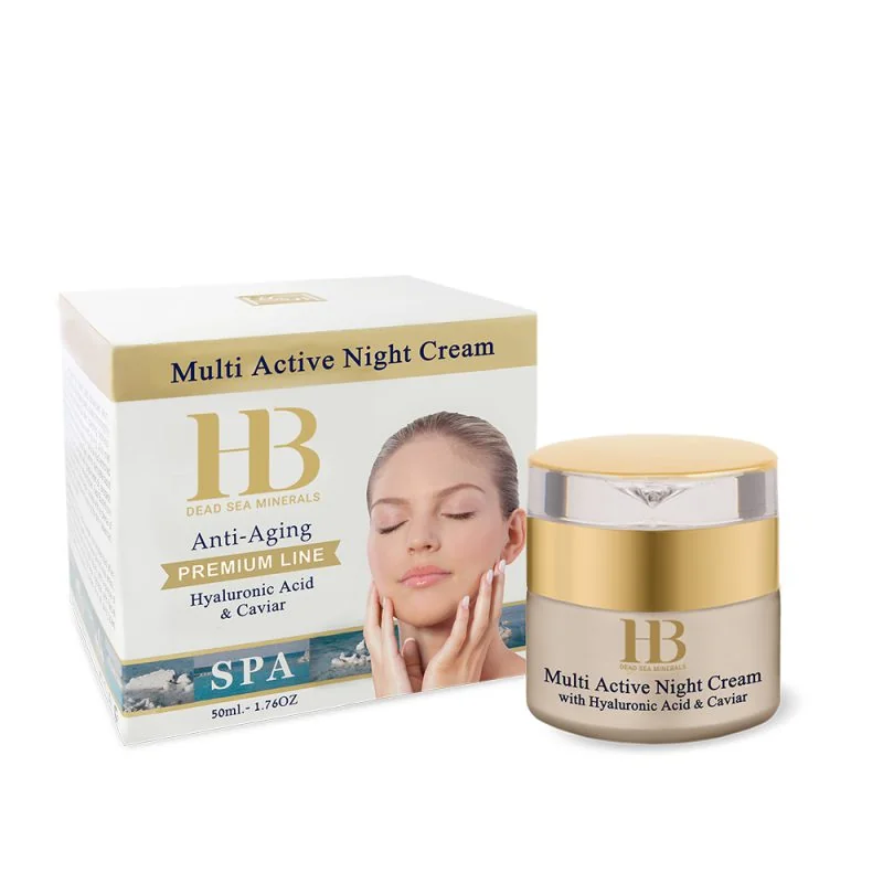 H&B Dead Sea Minerals Multiaktivní noční krém Anti-Aging 50 ml