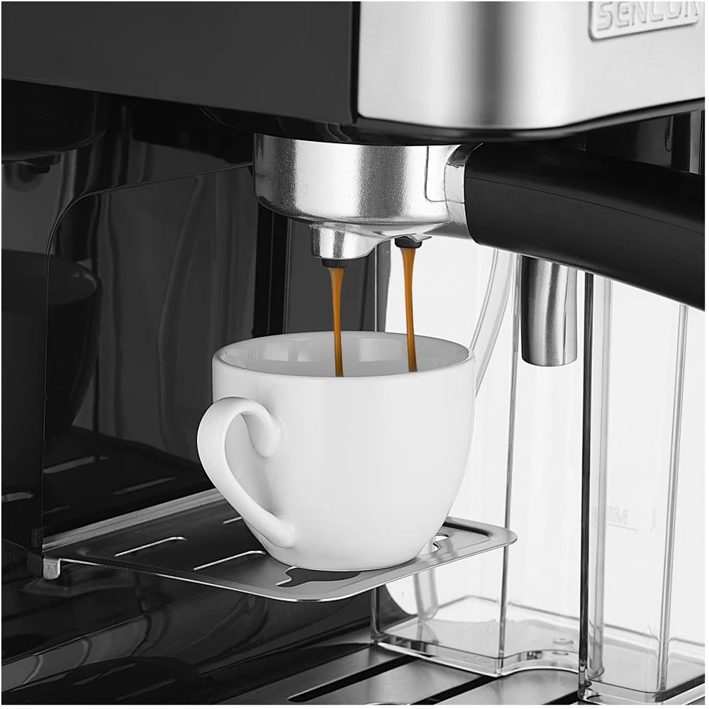 SENCOR SES 4090SS Espresso poloautomatický pákový kávovar černý/stříbrný