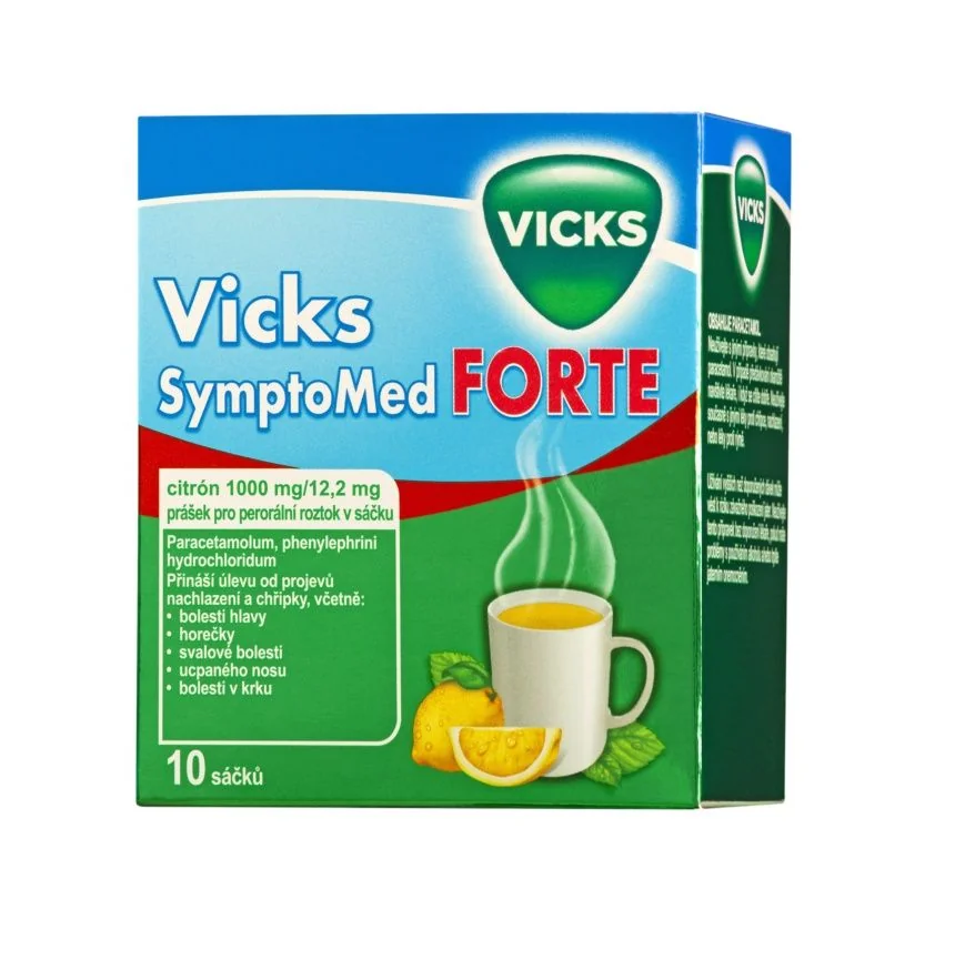 Vicks SymptoMed Forte citron 10 sáčků