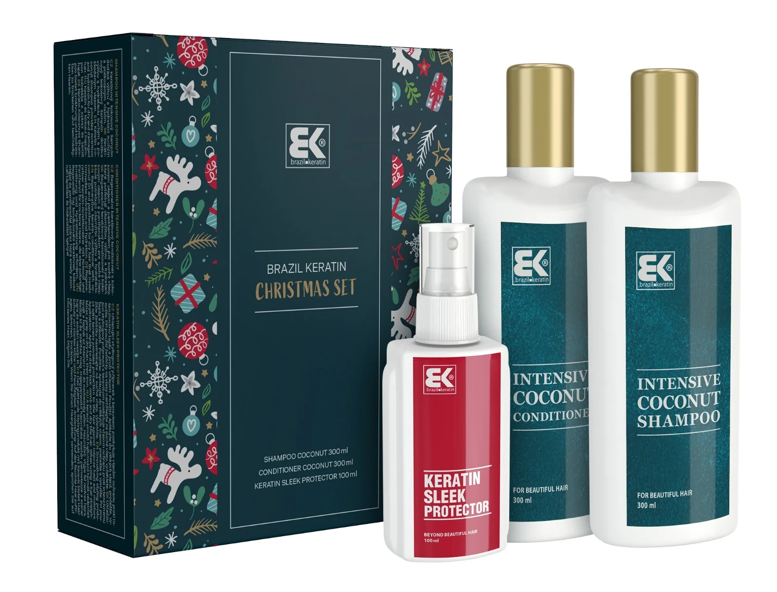 Brazil Keratin Christmas Coconut dárkový set 3 ks