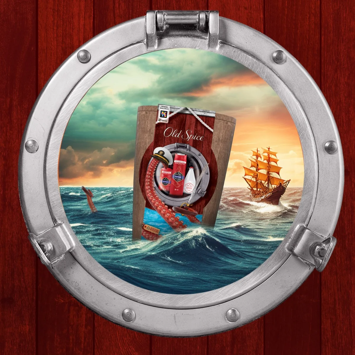 Old Spice Captain Barrel dárková sada se sprchovým gelem