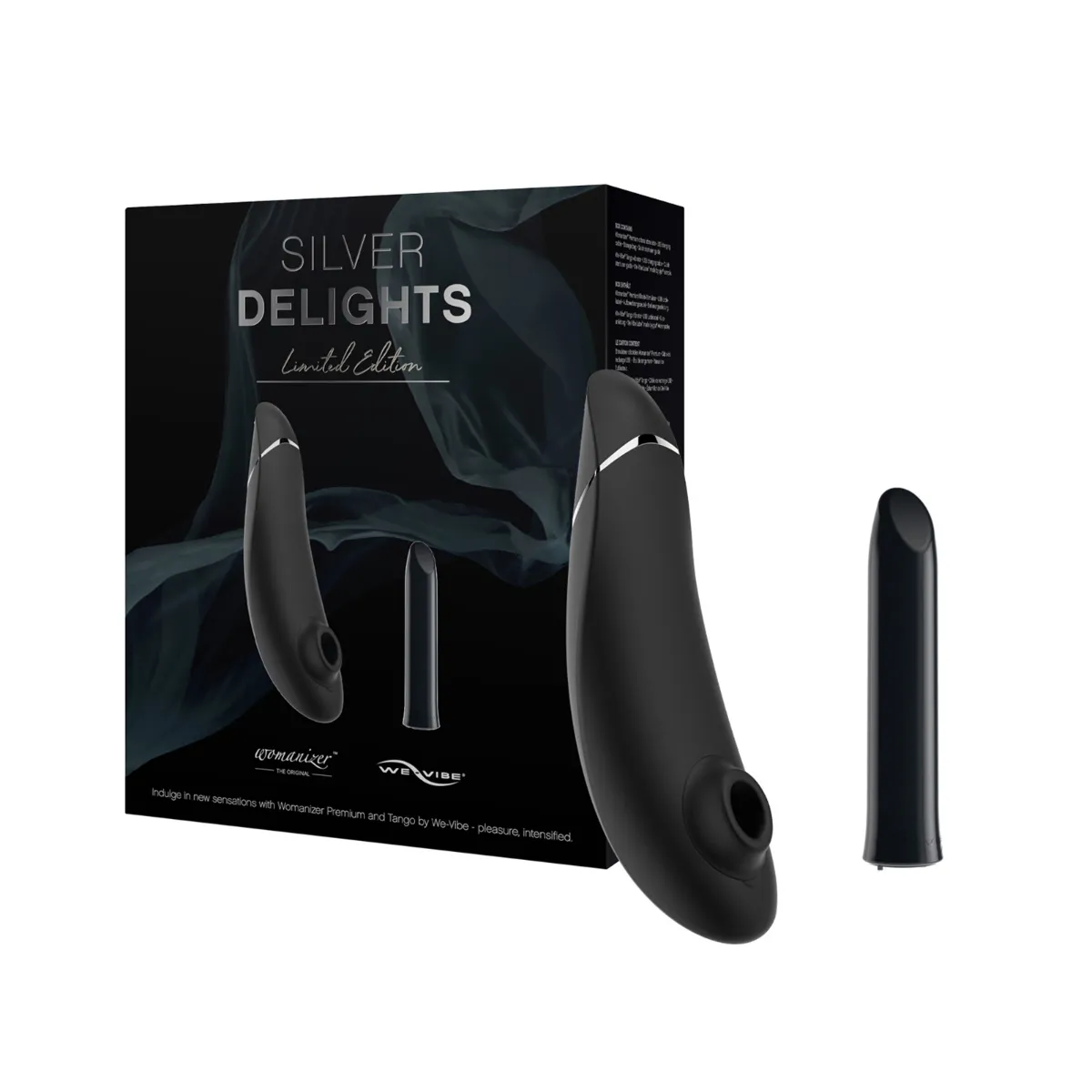 Womanizer Silver Delights Premium + We-Vibe Tango 