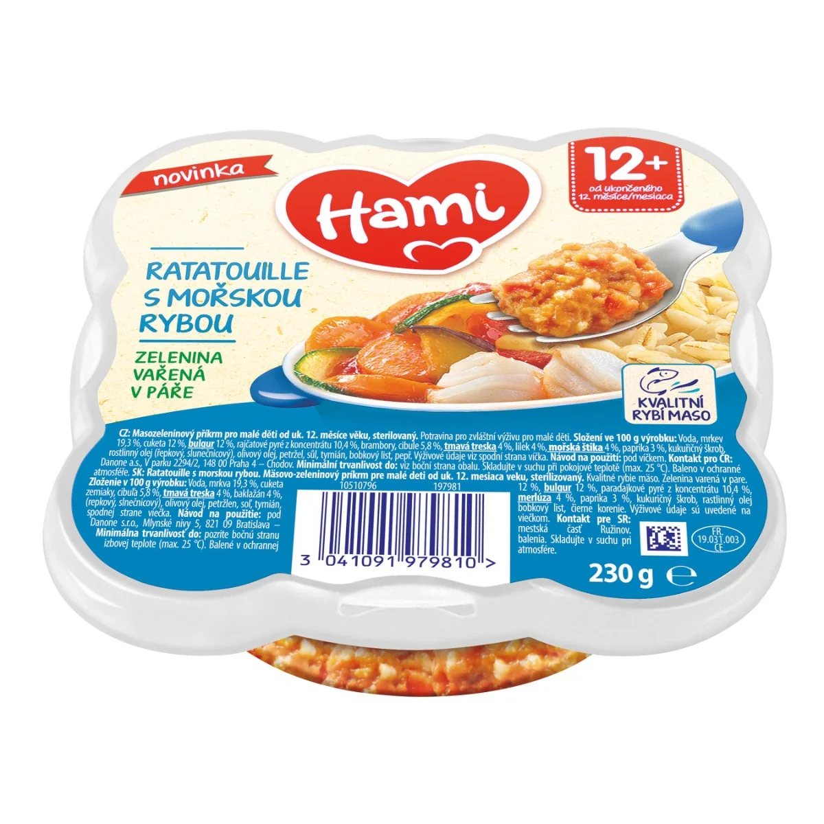 Hami Ratatouille s mořskou rybou 12m+ 230 g