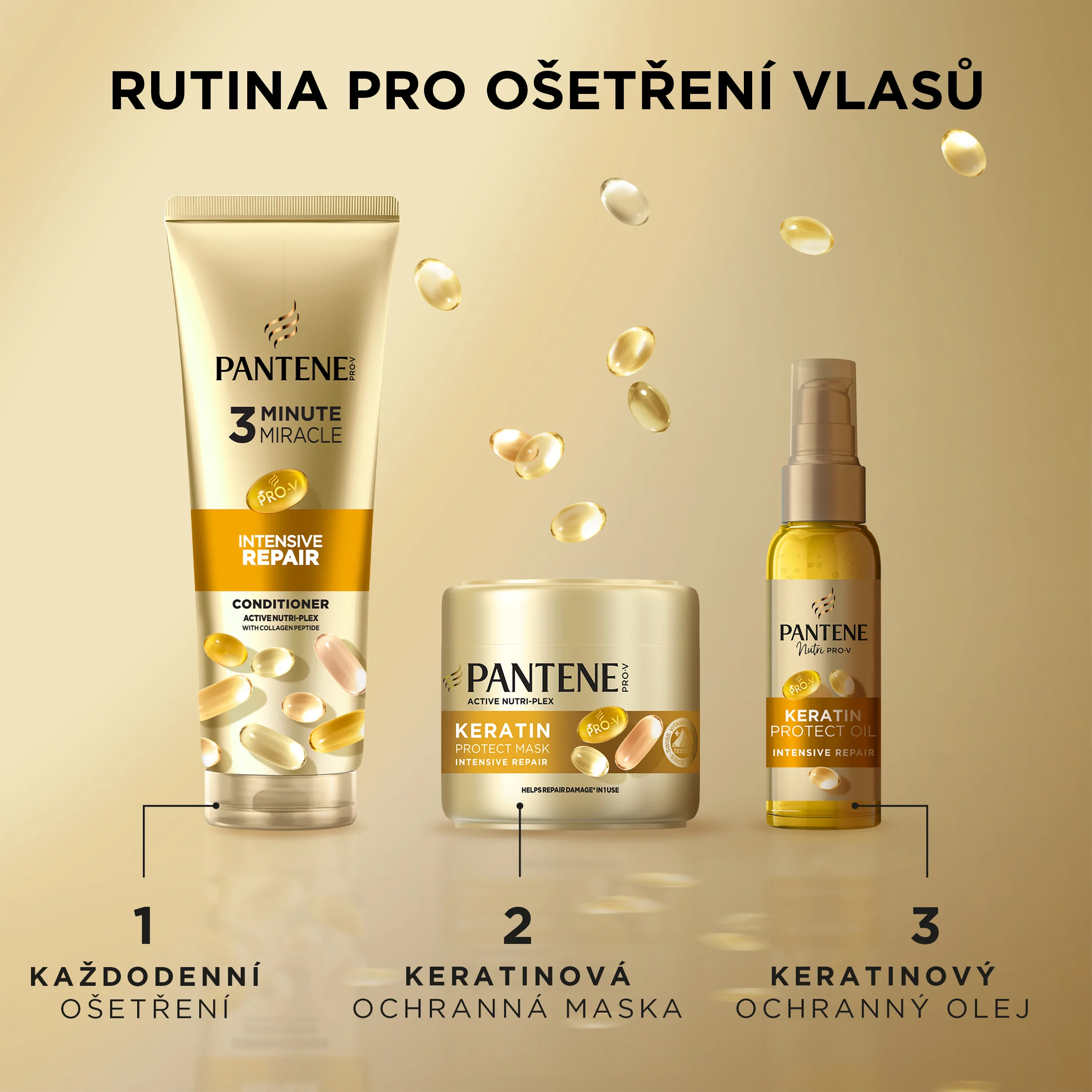 Pantene Pro-V 3 Minute Miracle Intensive Repair kondicionér 160 ml