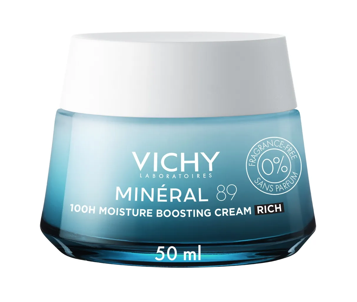 Vichy Minéral 89 100H Krém pro podporu hydratace bez parfemace 50 ml