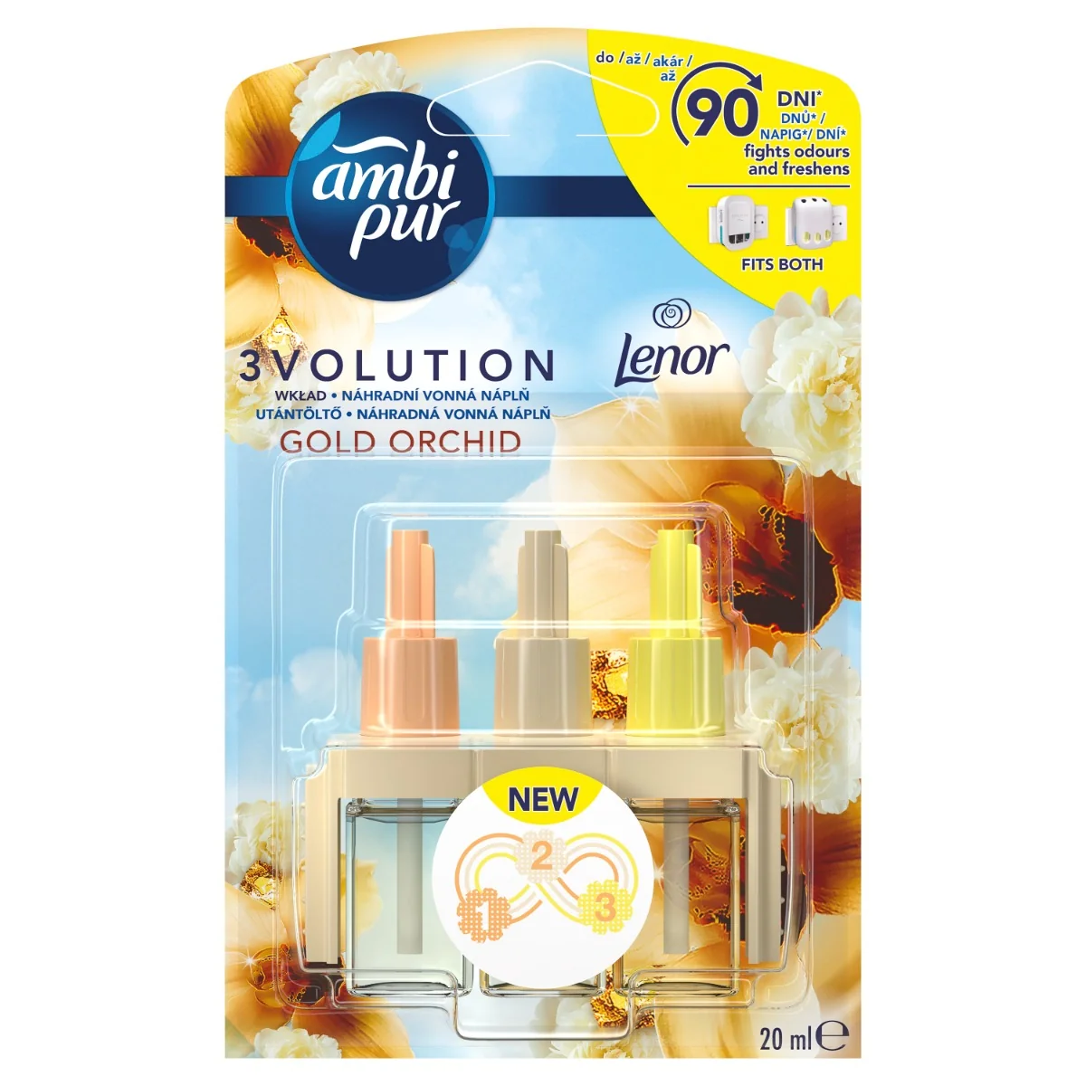 Ambi Pur 3volution Gold Orchid náhradní náplň 20 ml