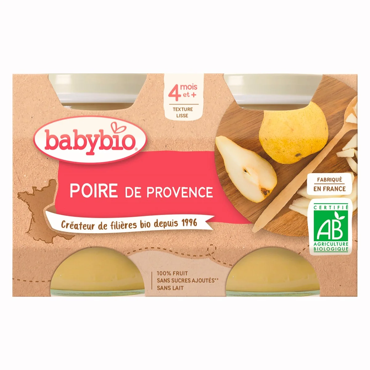 Babybio Hruška 2x130 g