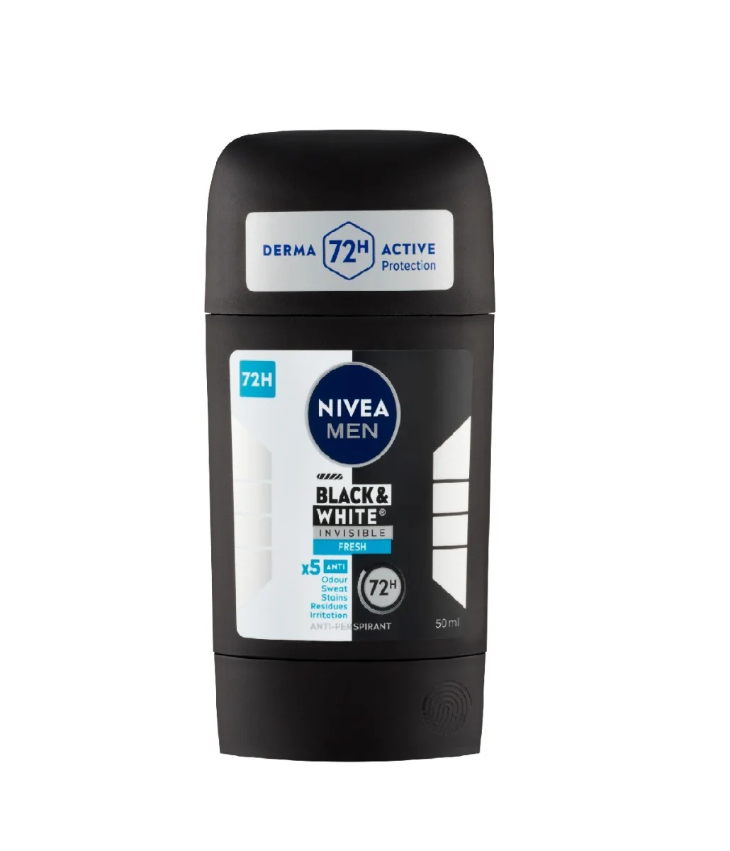 Nivea Men Black & White Invisible Fresh tuhý antiperspirant 50 ml