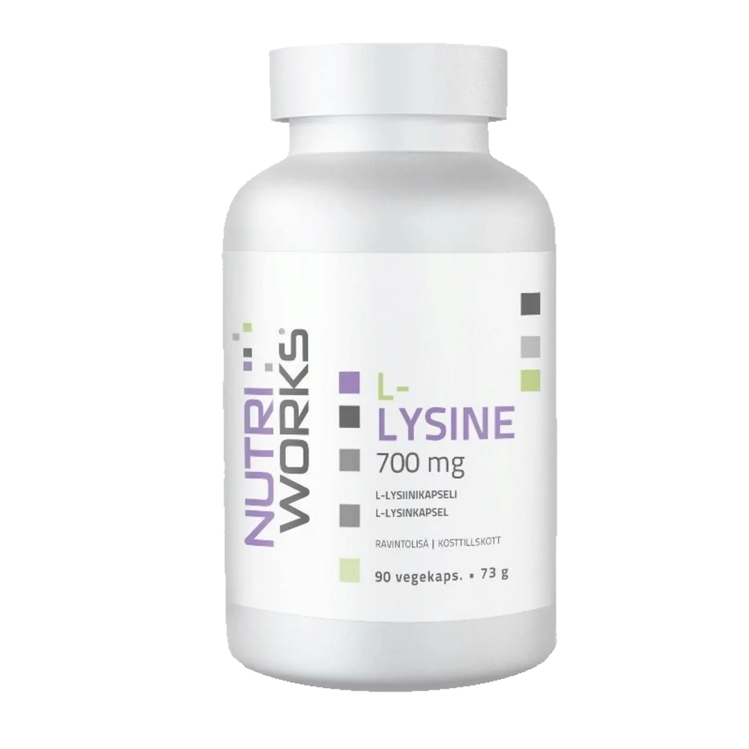 NutriWorks L-Lysine 700mg - 90 kapslí