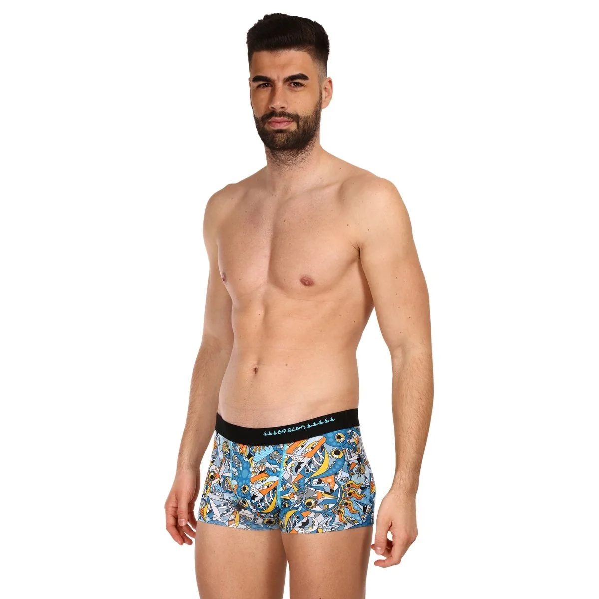 69SLAM Pánské boxerky hip exotic sea mason (MSYEXS-PO) XXL 