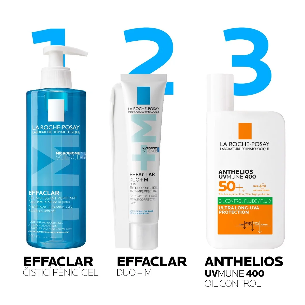 La Roche-Posay Effaclar čisticí pěnivý gel 400 ml