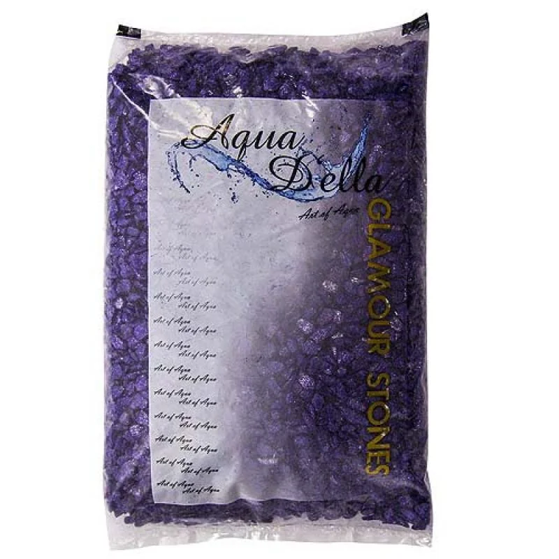 Ebi AQUA DELLA Glamour Stone 6/9mm 2kg URBAN-PURPLE -Barevný třpytivý štěrk do 