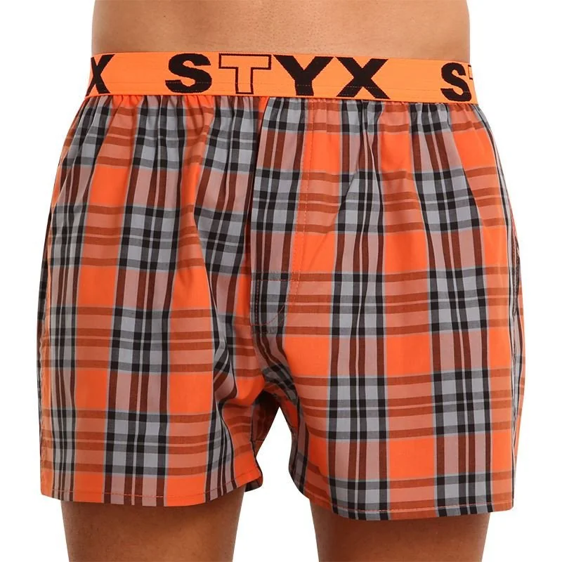 Styx 3PACK pánské trenky sportovní guma vícebarevné (3B092638) XL 