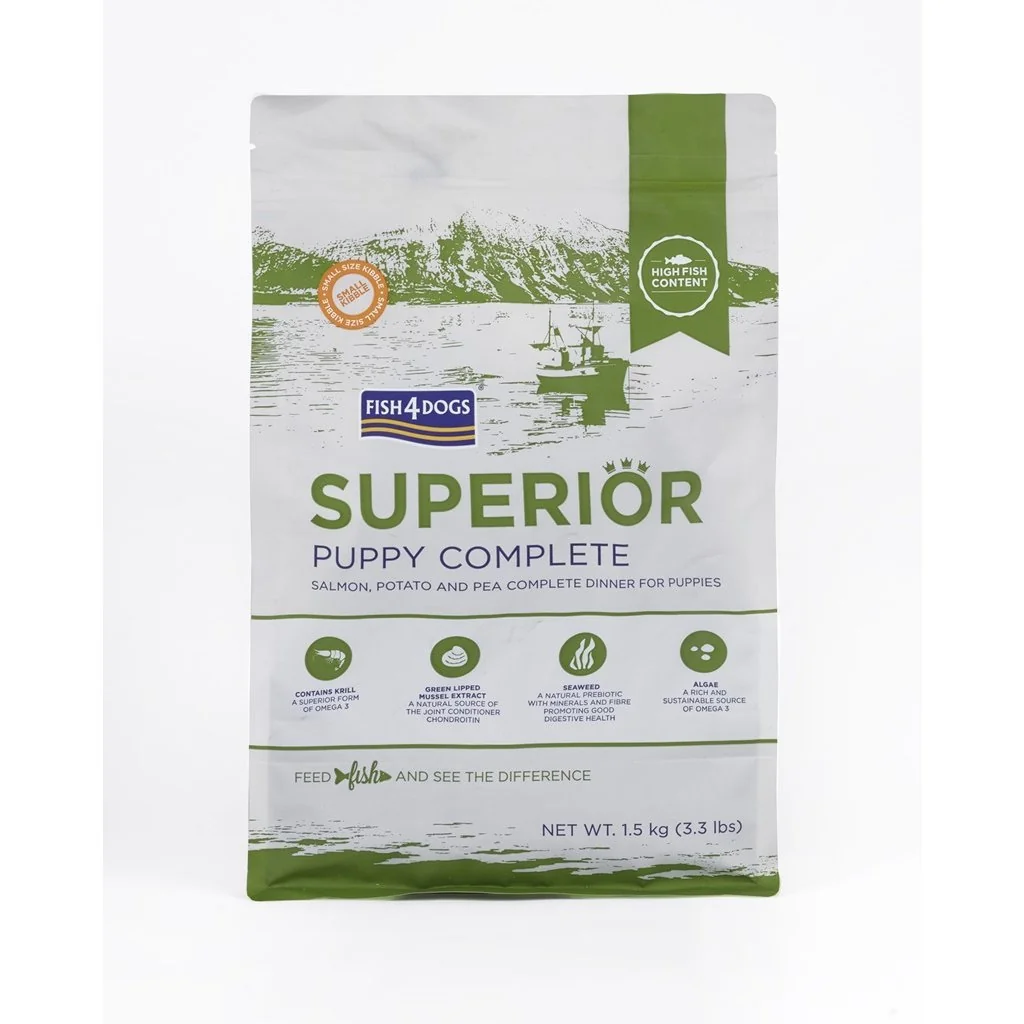 Fish4Dogs Granule malé pro štěňata Superior losos s bramborami 1,5 kg 