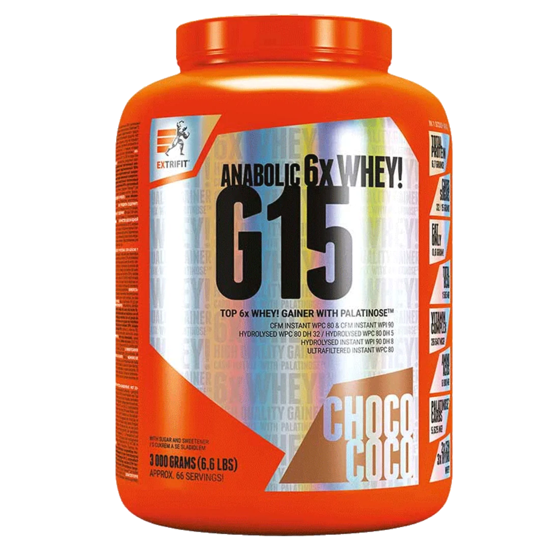 Extrifit G15 Anabolic Gainer 3kg - vanilka