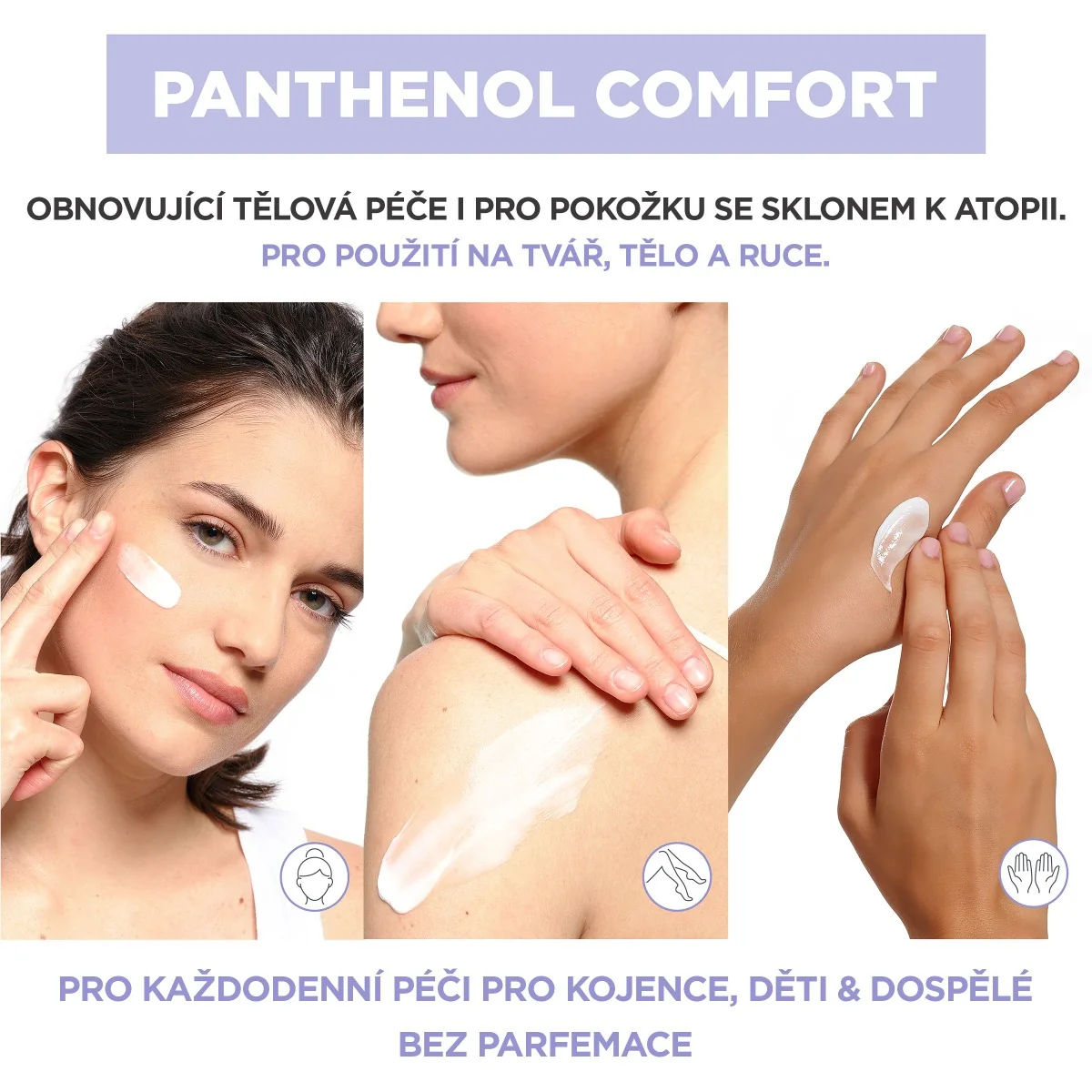 Mixa Panthenol Comfort obnovující tělová péče pro pokožku se sklonem k atopii 400 ml