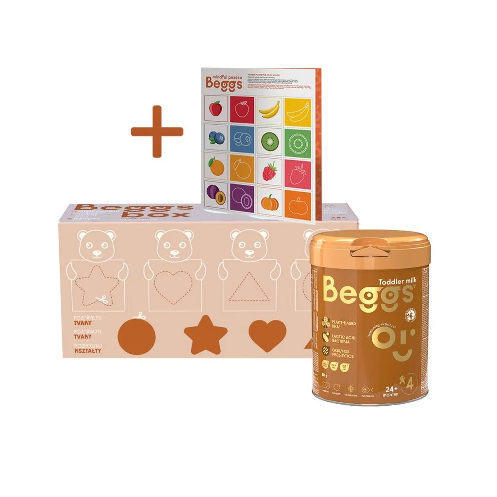 Beggs 4 Batolecí mléko box 3x800 g + pexeso