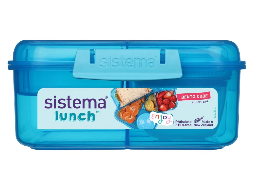 Sistema Lunch 3 komorová krabička s miskou a 2 tácky 1,25 l mix