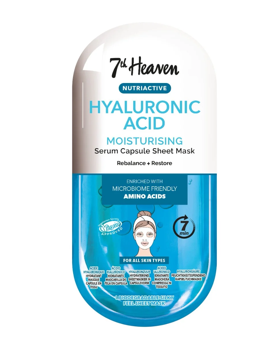 7th Heaven Nutriactive HYALURONIC ACID hydratační pleťová maska 20 g