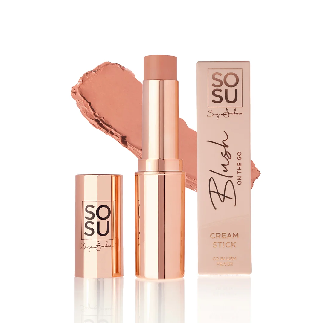 SOSU Cosmetics Blush On The Go tvářenka v tyčince Peach 7 g