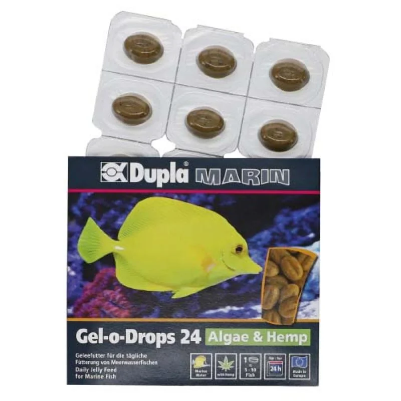 Dupla Marin Gel-o-Drops 24 Algae & Hemp - Želé krmivo pro mořské ryby -řasy a kon 