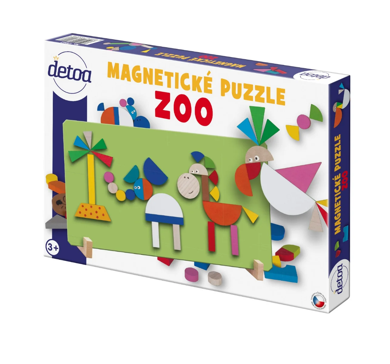 Detoa Magnetické puzzle ZOO 1 ks