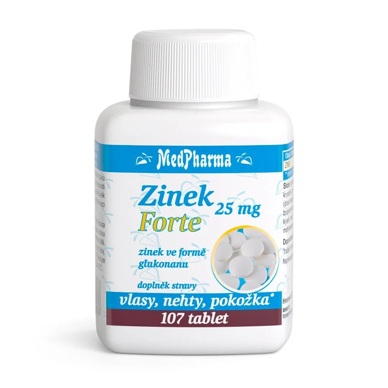 MedPharma Zinek Forte 25 mg 107 tablet