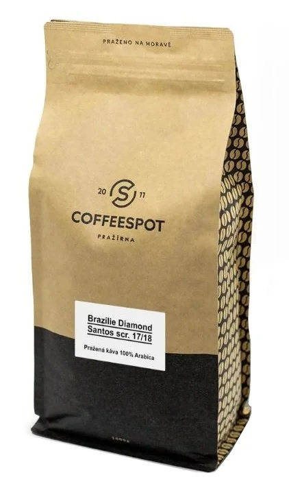 Coffeespot Brazílie Diamond Santos zrnková káva 1000 g