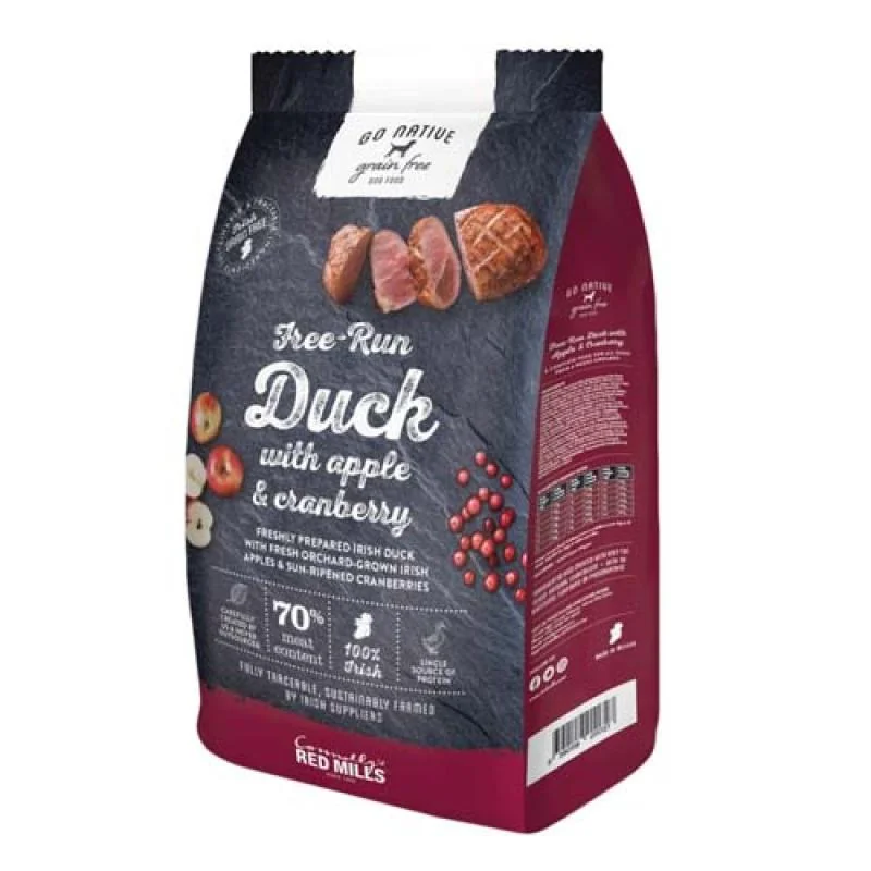 Go Native Duck with Apple and Cranberry 800g ultraprémiové krmivo pro psy s kachním mas 