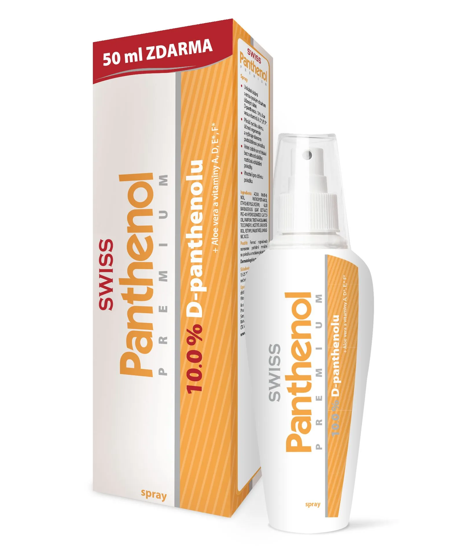 Swiss Panthenol PREMIUM 10 % spray 150+25 ml