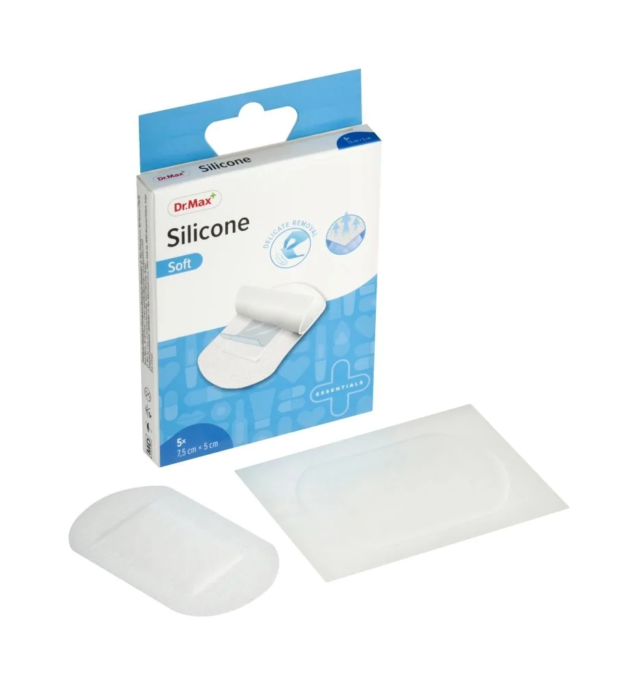 Dr. Max Silicone Plaster Ultra Sensitive 7,5 x 5 cm 5 ks