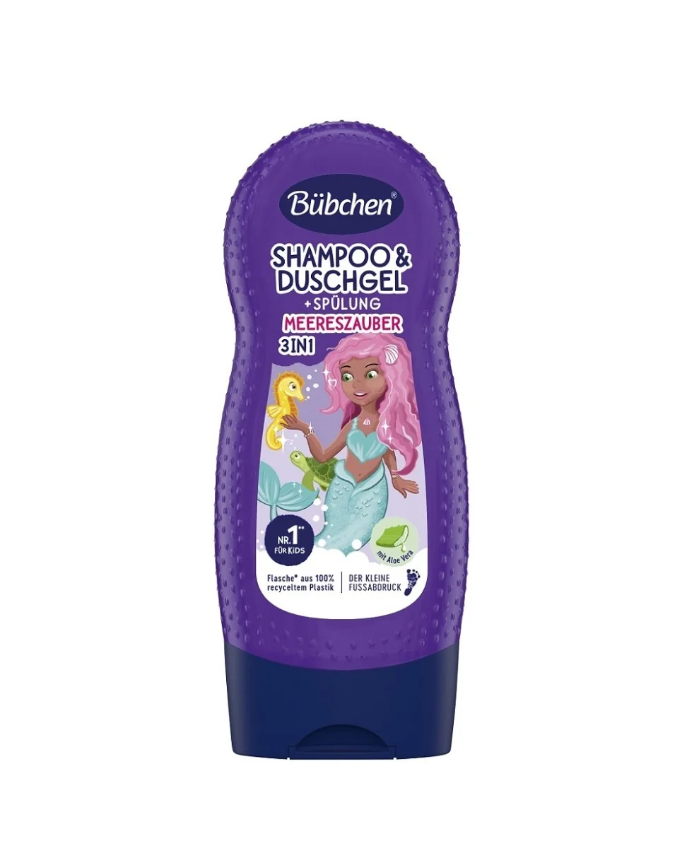 Bübchen Kids Šampon & kondicioner & sprchový gel Mořská víla 230 ml