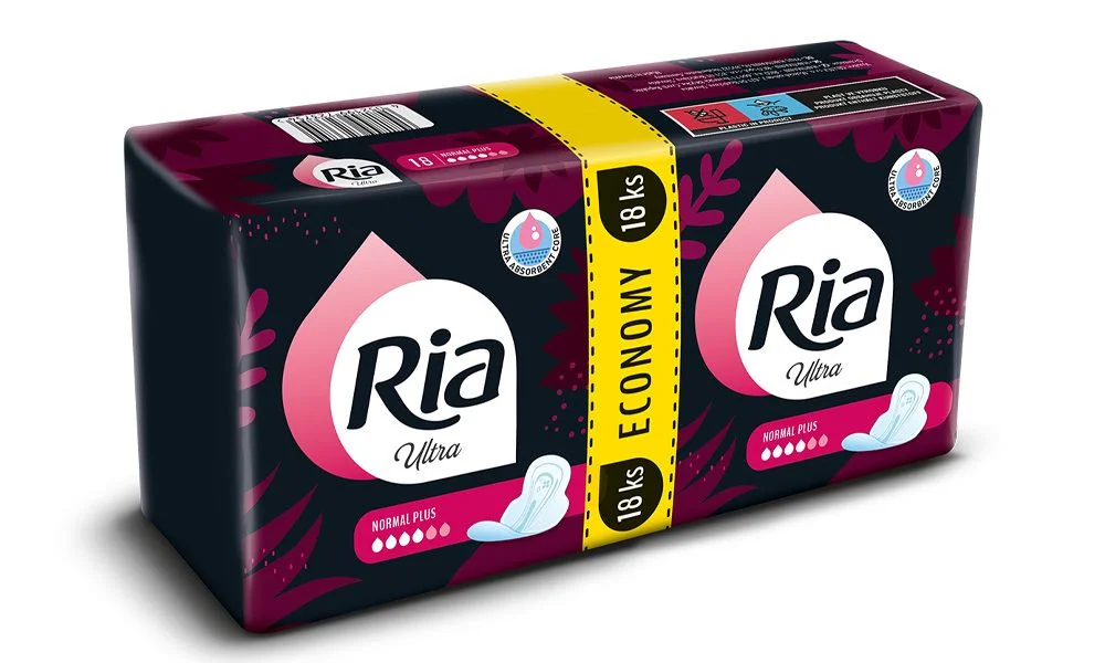 Ria Ultra Normal Plus Economy pack menstruační vložky 18 ks