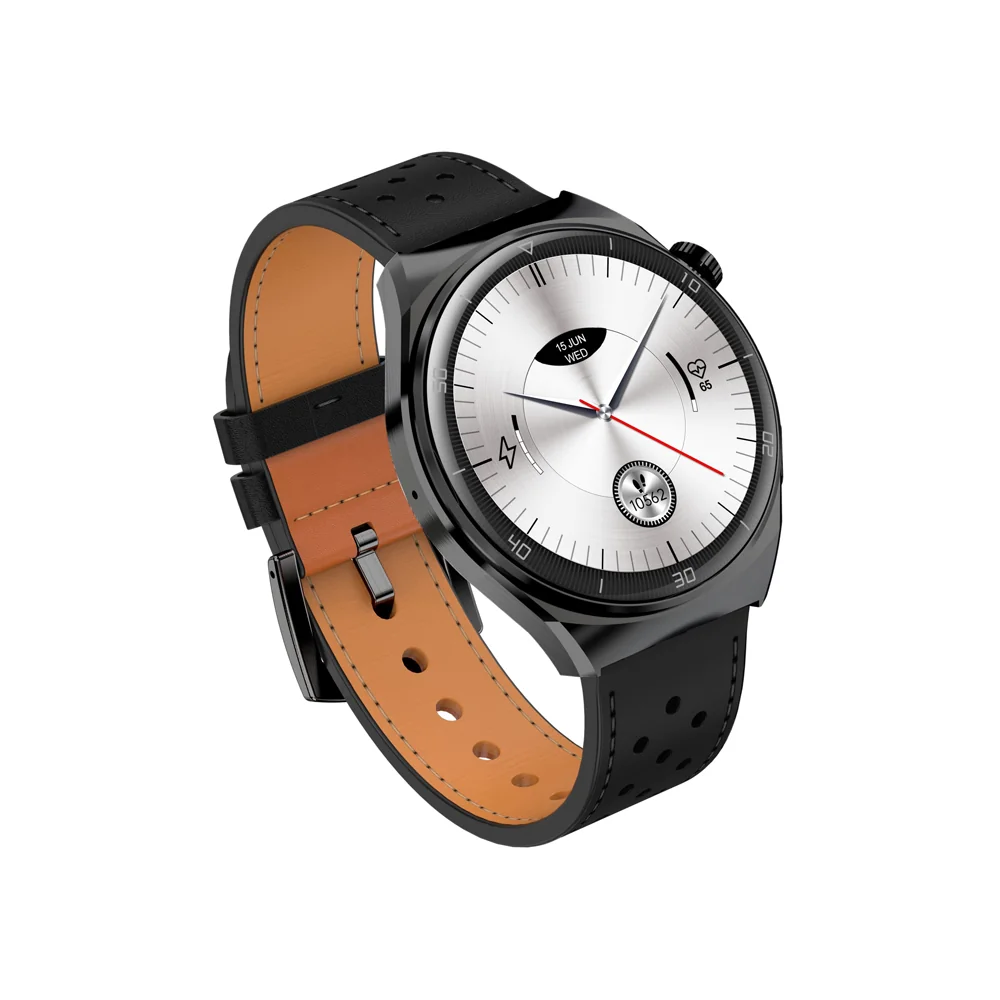 Garett Smartwatch V12 smart hodinky Black Leather