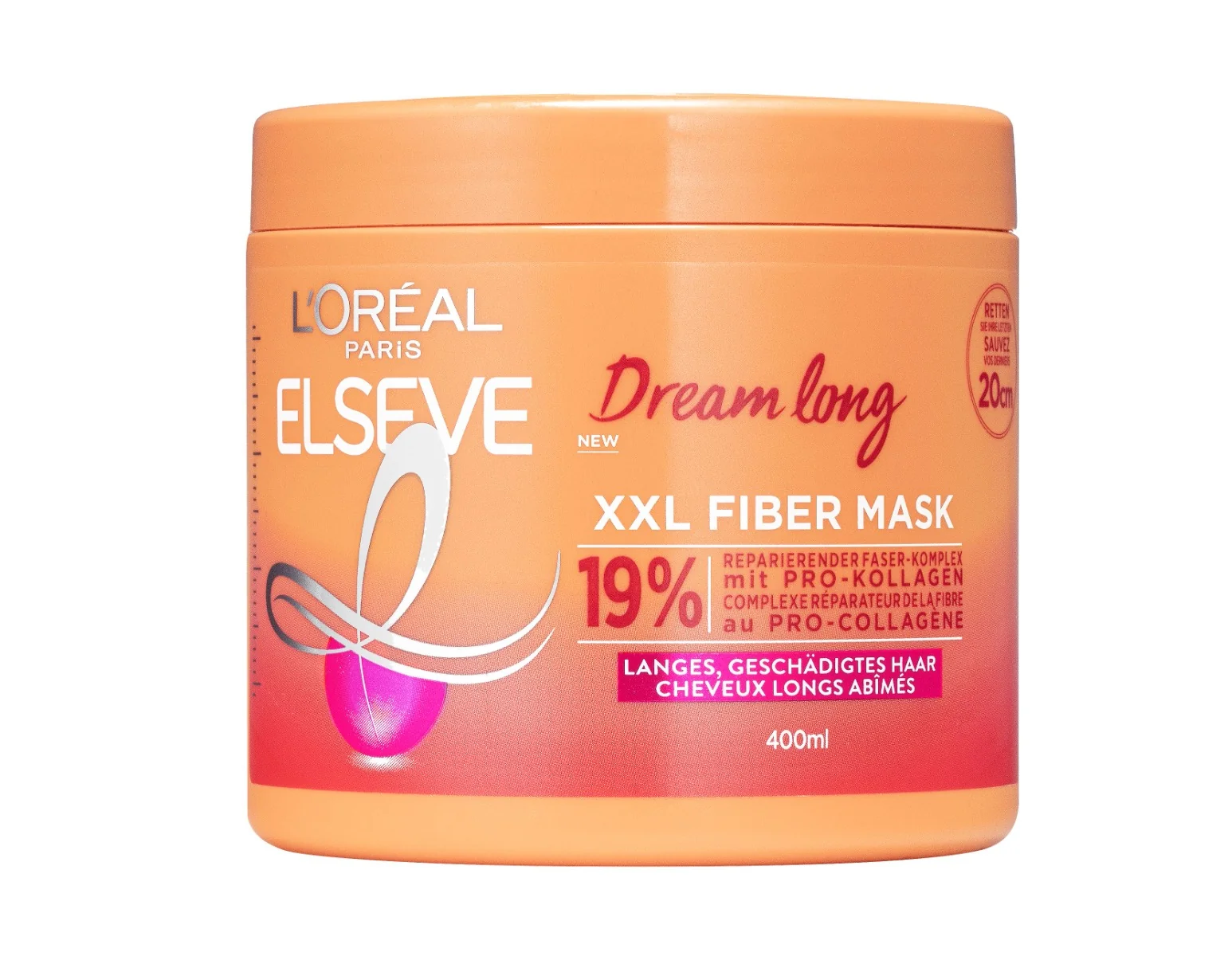 Loréal Paris Elseve Dream Long XXL Fiber maska na vlasy 400 ml