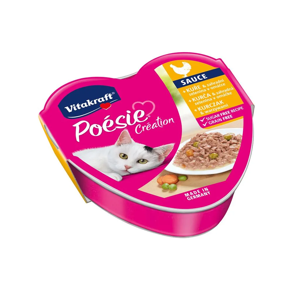 Vitakraft Poésie Création Sauce kuře a zelenina 85 g