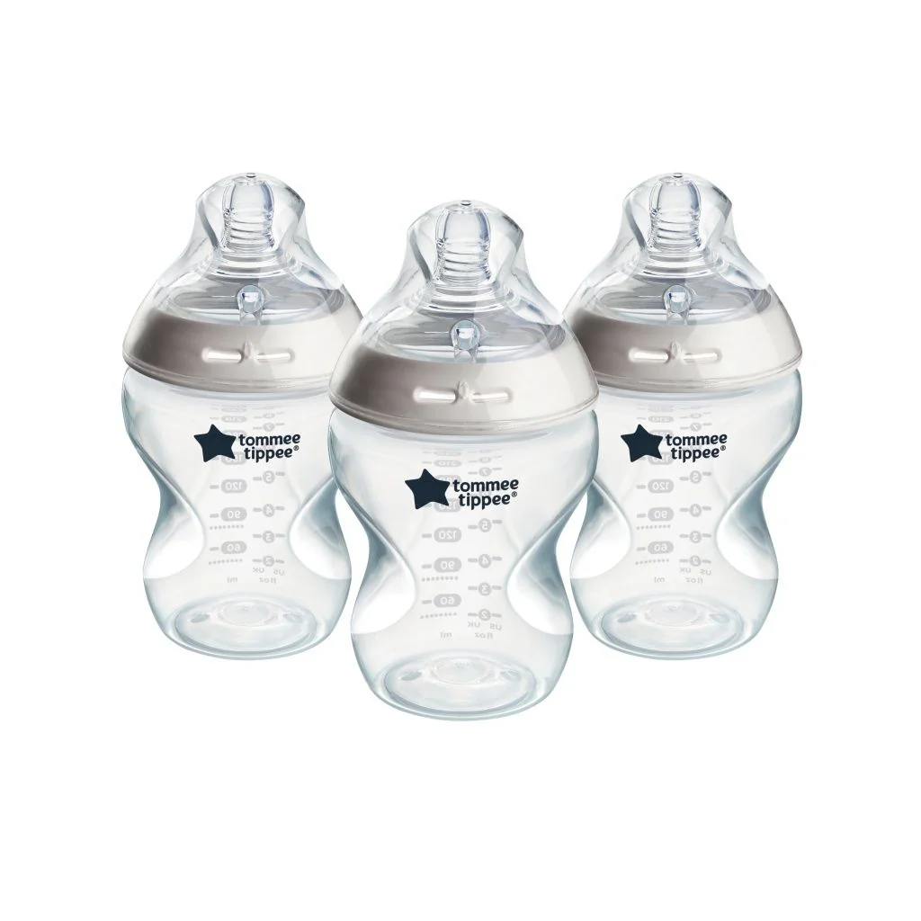 Tommee Tippee Natural Start Samosterilizační kojenecká lahev ANTI-COLIC pomalý průtok 0m+ 260 ml 3 ks