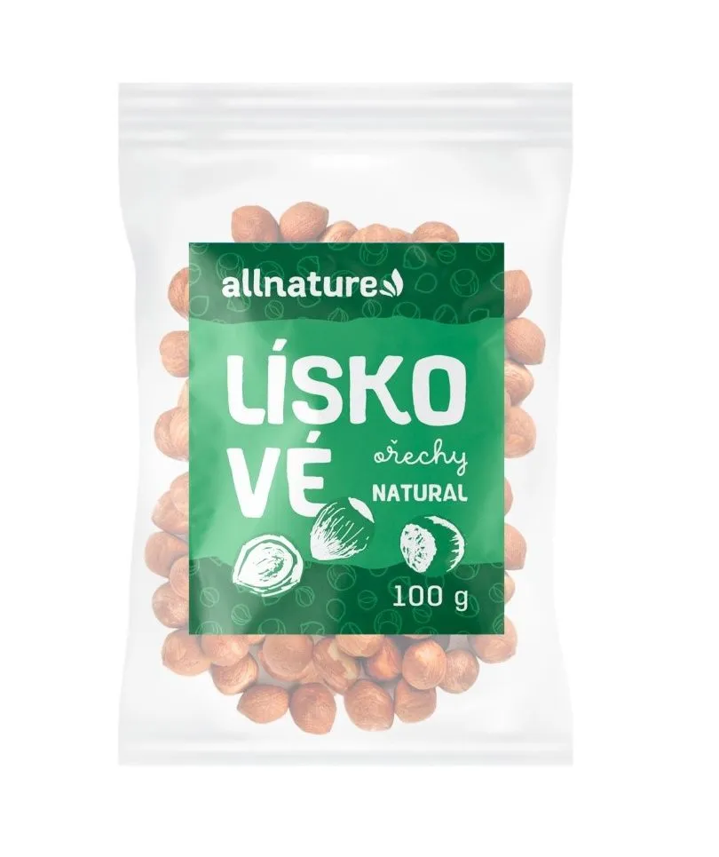 Allnature Lískové ořechy jádra 100 g