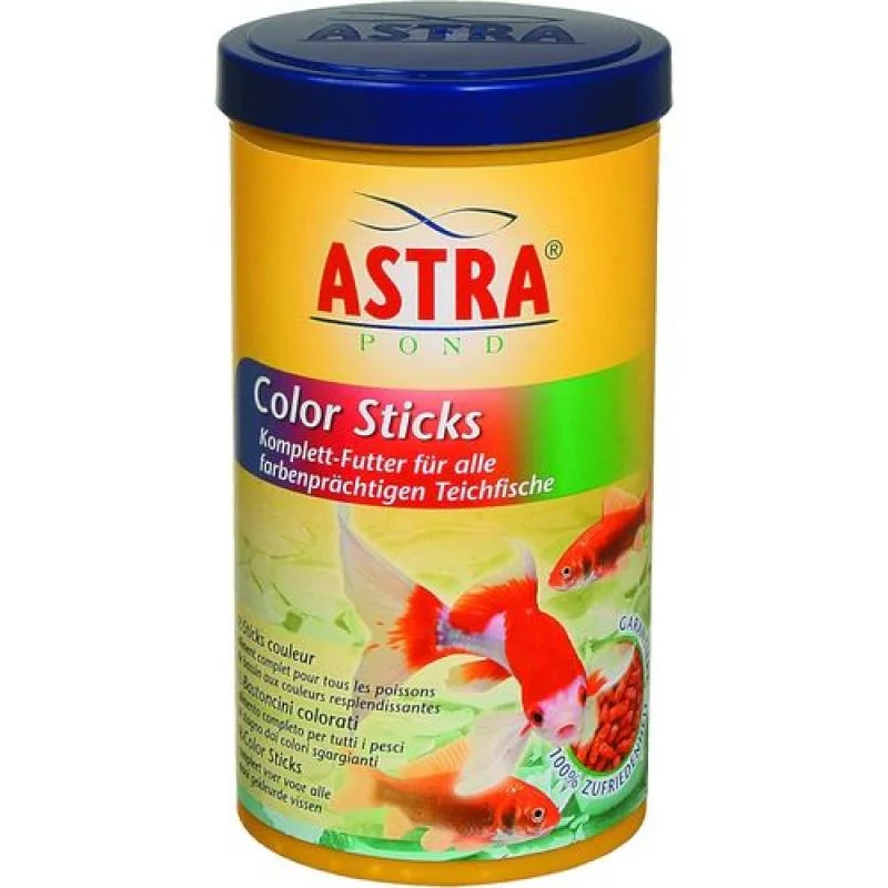 Astra COLOR STICKS 1l/ 120g kompletní peletové krmivo podporující vybarvení ryb