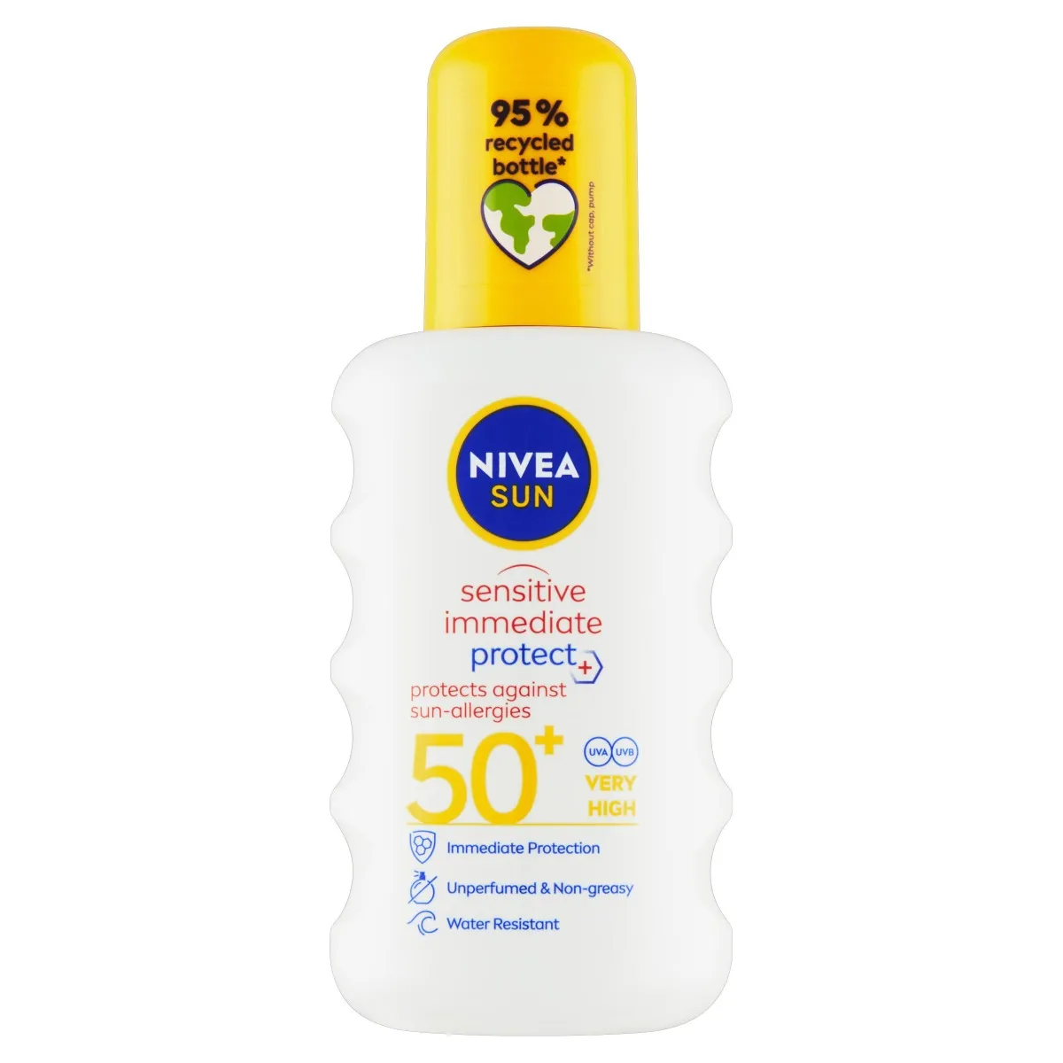 Nivea SUN Sensitive Sprej na opalování OF50+ 200 ml