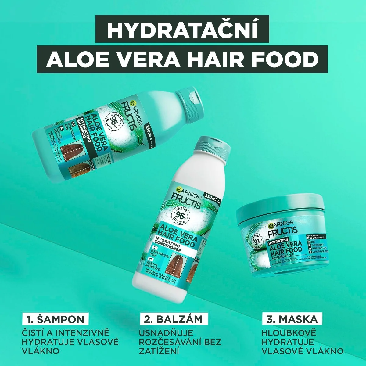 Garnier Fructis Hair Food Aloe Vera šampon 350 ml