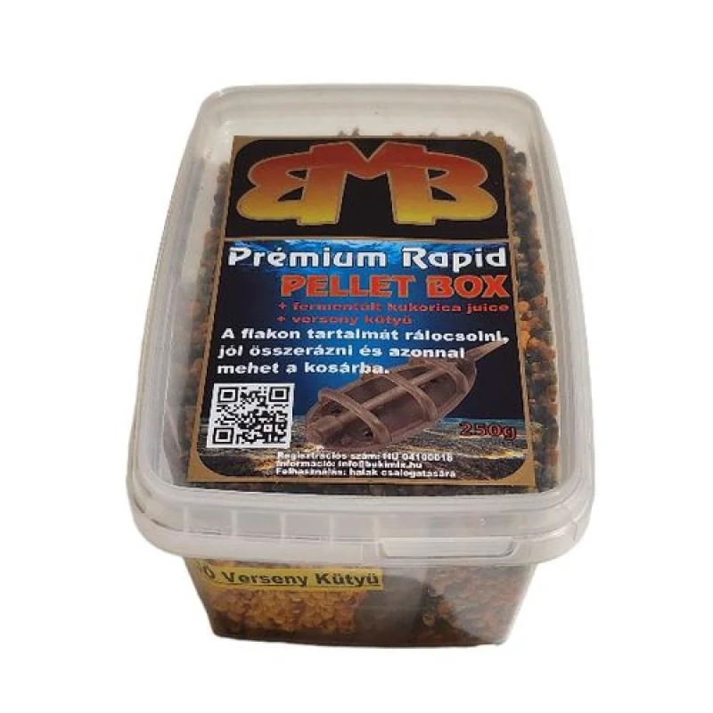 Buki MIX Premium Rapid Pellet Box 2mm / 250g Halibut-čokoláda-pomeranč 