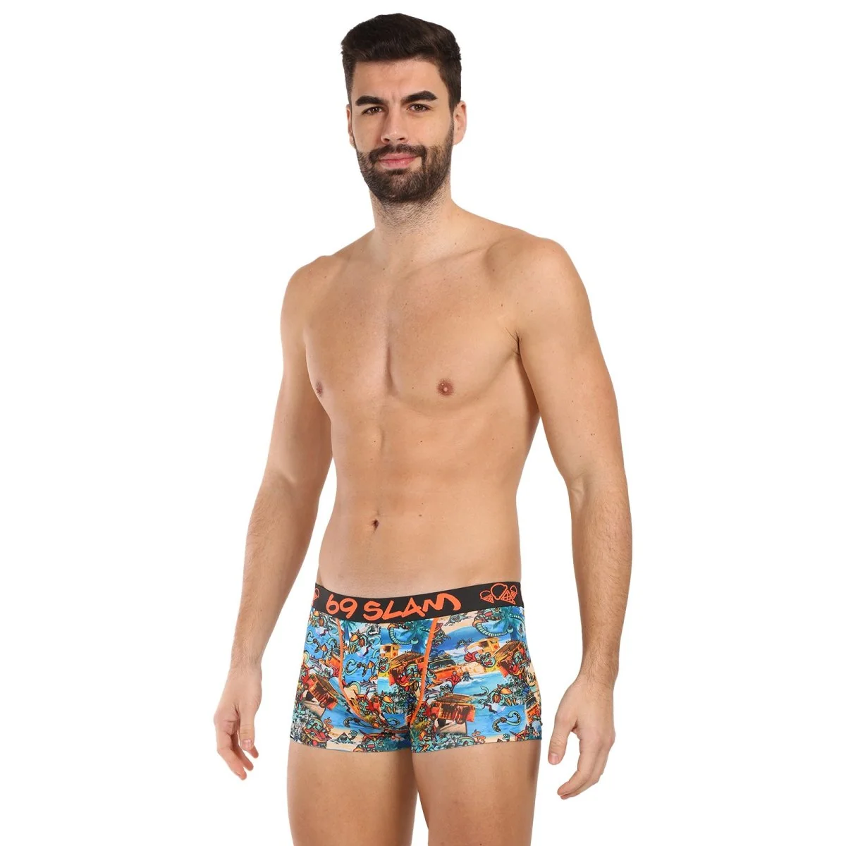 69SLAM Pánské boxerky hip beach bugger mason (MSYBHG-PO) XL 