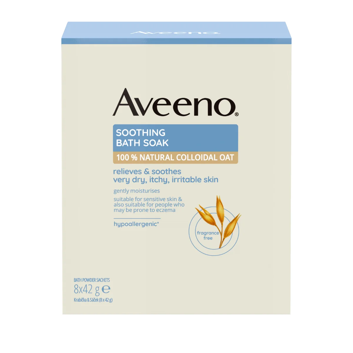 Aveeno Dermexa Zklidňující ovesná koupel 8x42 g