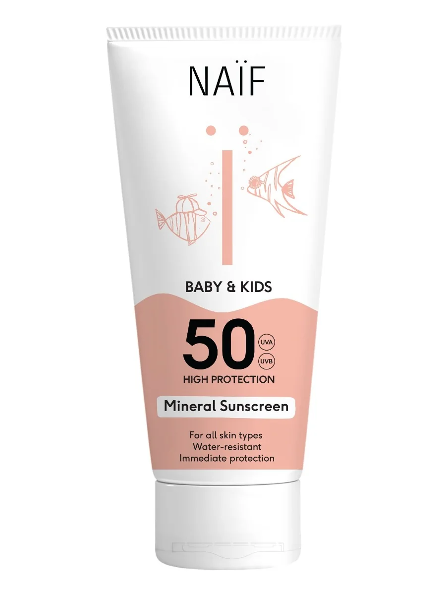 NAIF Ochranný krém na opalování pro děti a miminka SPF50 175 ml