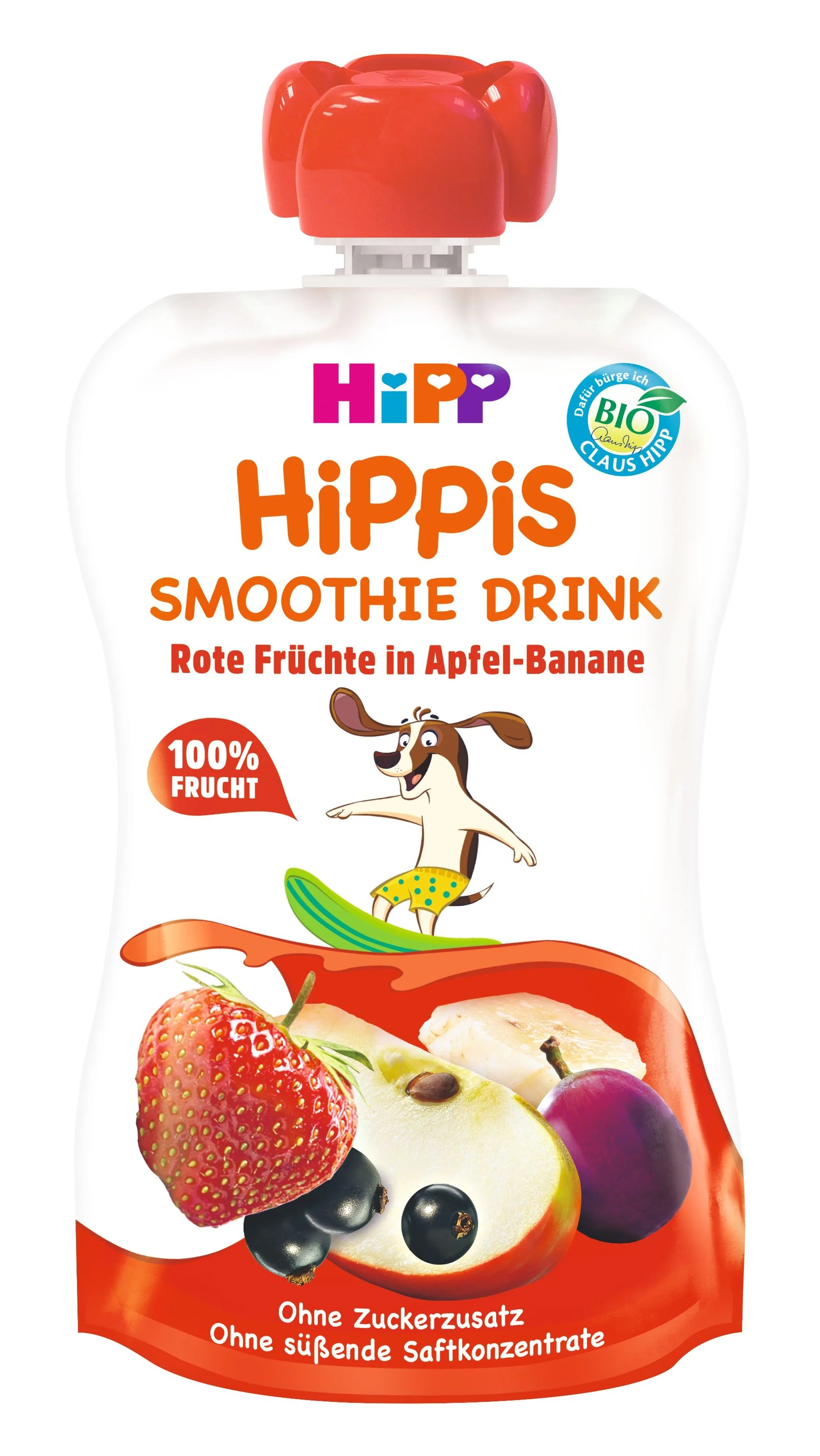 Hipp BIO Smoothie jablko-banán-červené ovoce 120 g