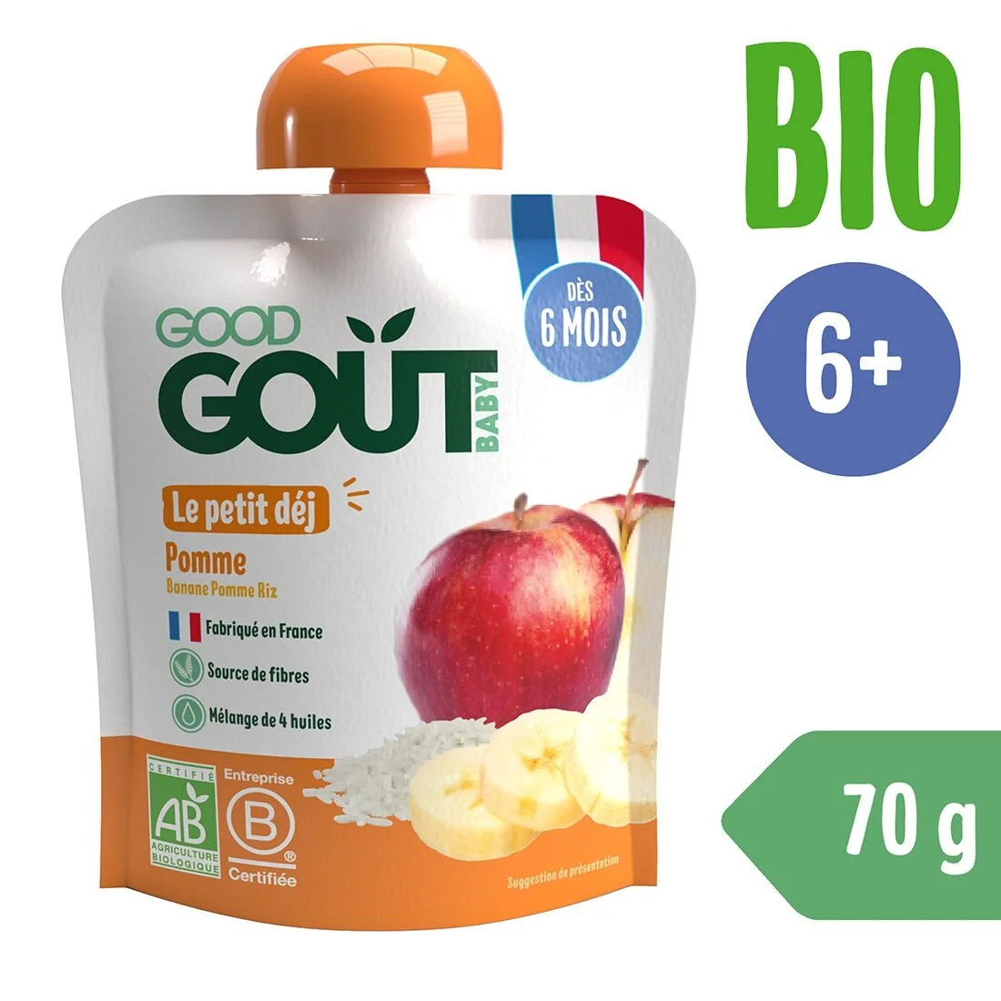 Good Gout BIO Jablečná snídaně 6m+ kapsička 70 g