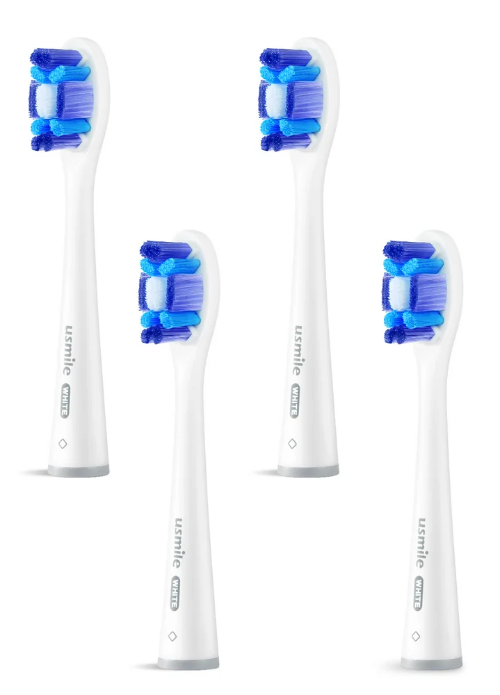 USMILE Whitening Pro Brush Head náhradní hlavice 4 ks White