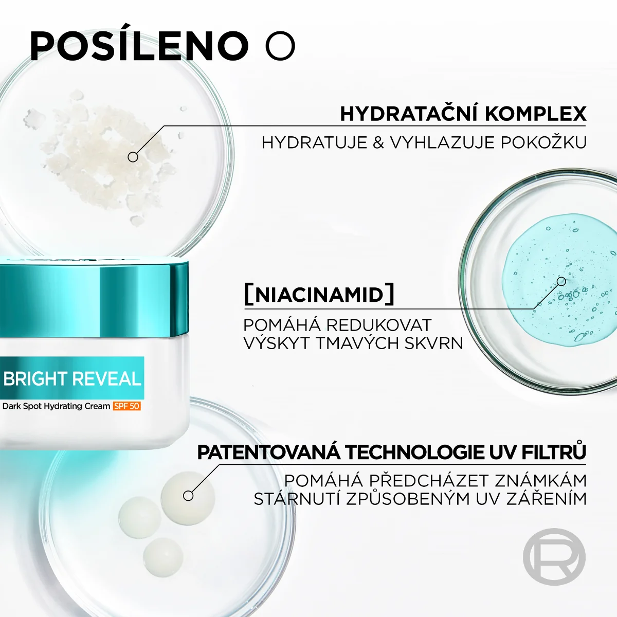 Loréal Paris Bright Reveal Krém proti tmavým skvrnám SPF50 50 ml